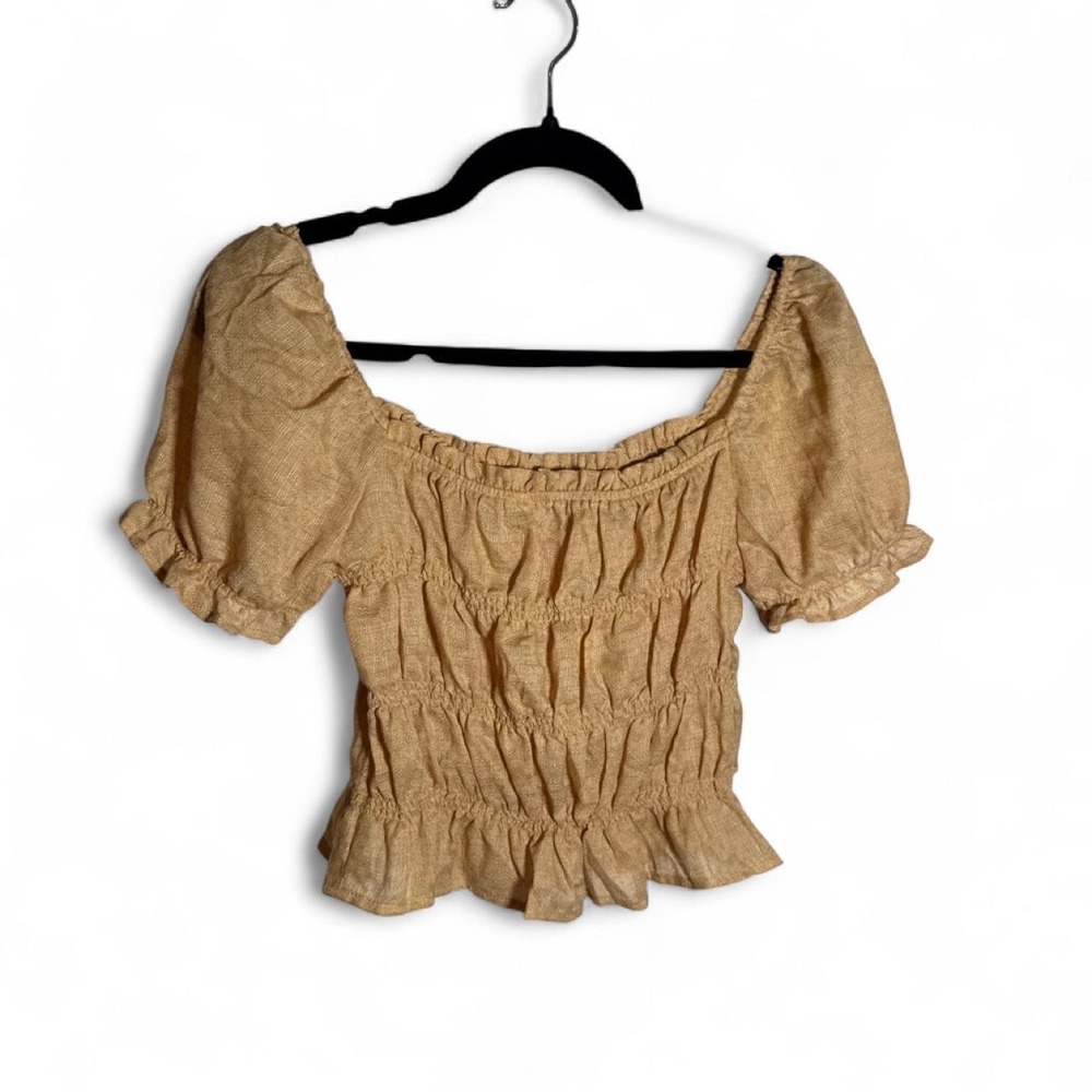Tan Crop Top